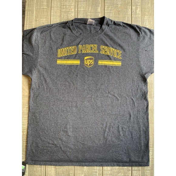 Vintage Style UPS United Parcel Service Gray Adult XL Tshirt  T Shirt Union
